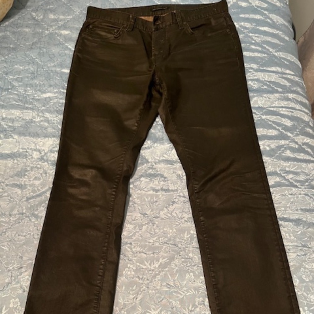 John Varvatos dark army green jeans